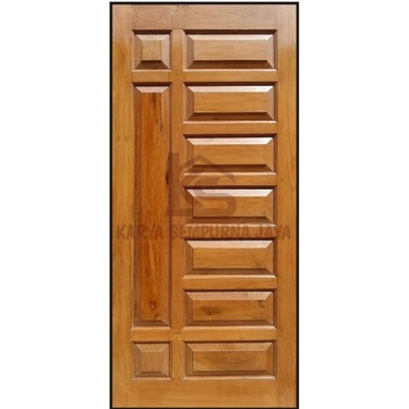 Daun Pintu Bahan Kayu Jati Putih Ukuran 80x200