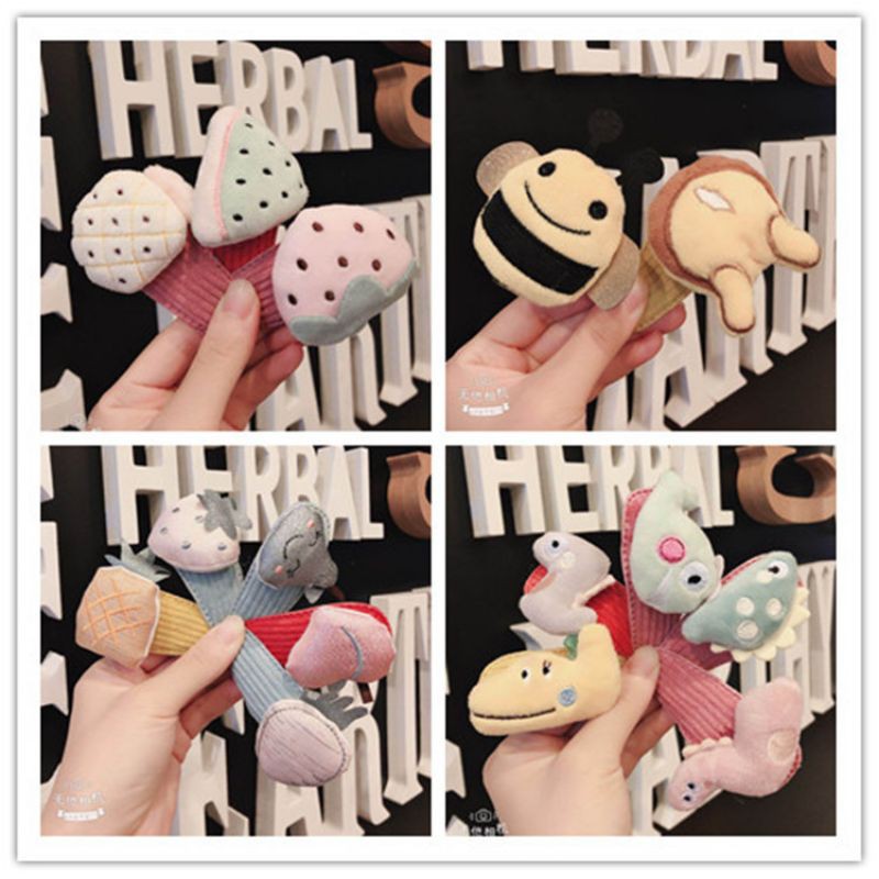 Jepit Rambut Bentuk Boneka Kartun dan Buah Korean Style Banyak Motif
