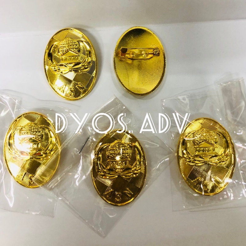 Pin Kopri ASN Oval peniti