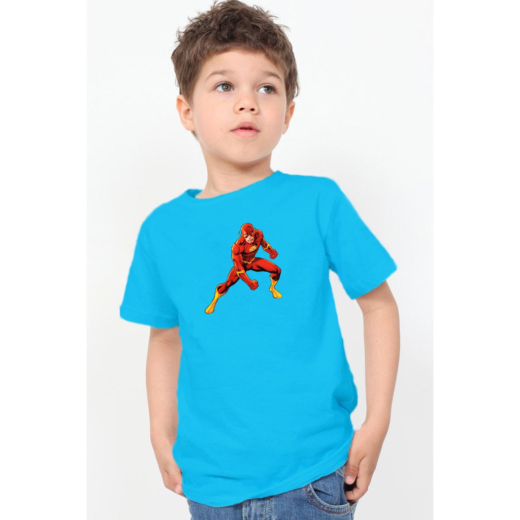 YOURSTYLE1119 - KAOS FLASH / KAOS ANAK FLASH / SUPER HERO / CNY /KAOS ANAK KATUN 24S