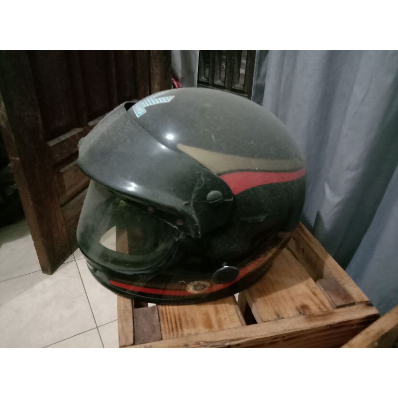 Helm Teropong Full Face Jadul DMI Original