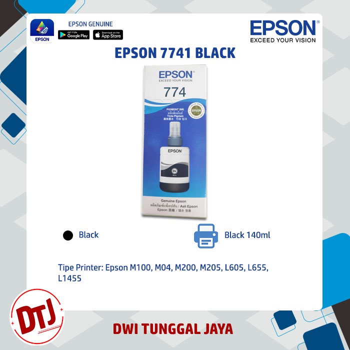 Tinta Epson 7741 Black Original