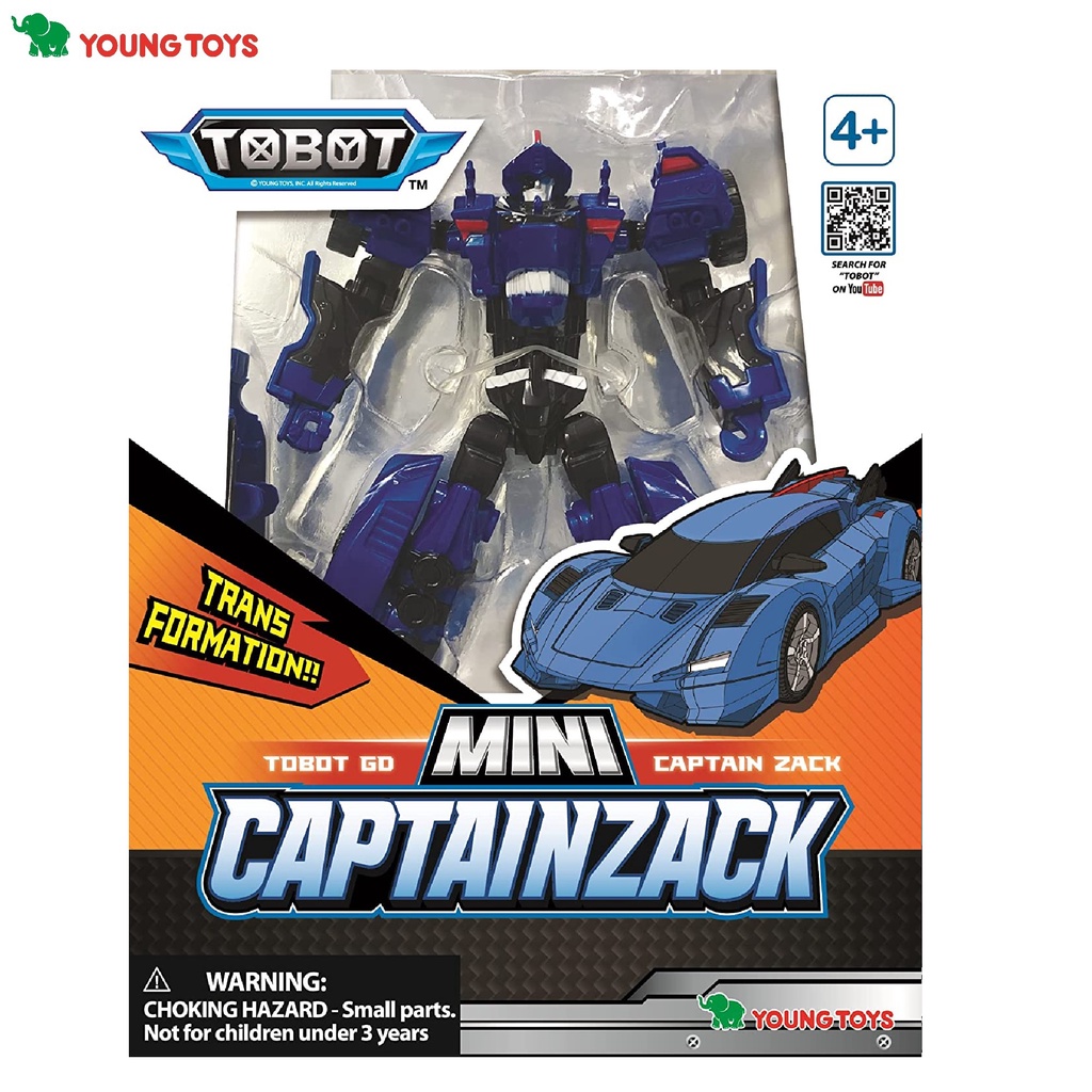 TOBOT Galaxy Detectives Mini Captain Zack Figure ORIGINAL