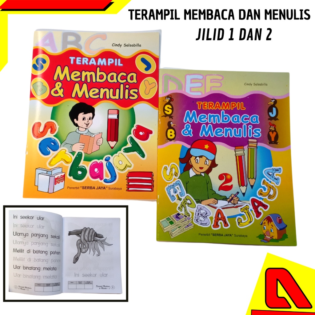 BUKU BELAJAR TERAMPIL MEMBACA DAN MENULIS JILID / BUKU PAUD BELAJAR MEMBACA DAN MENULIS SERBA JAYA M