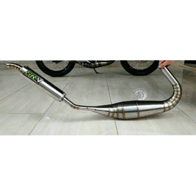 Knalpot rx-king/sepesial repsol model ninja kolong pdk full Stelis suara garing