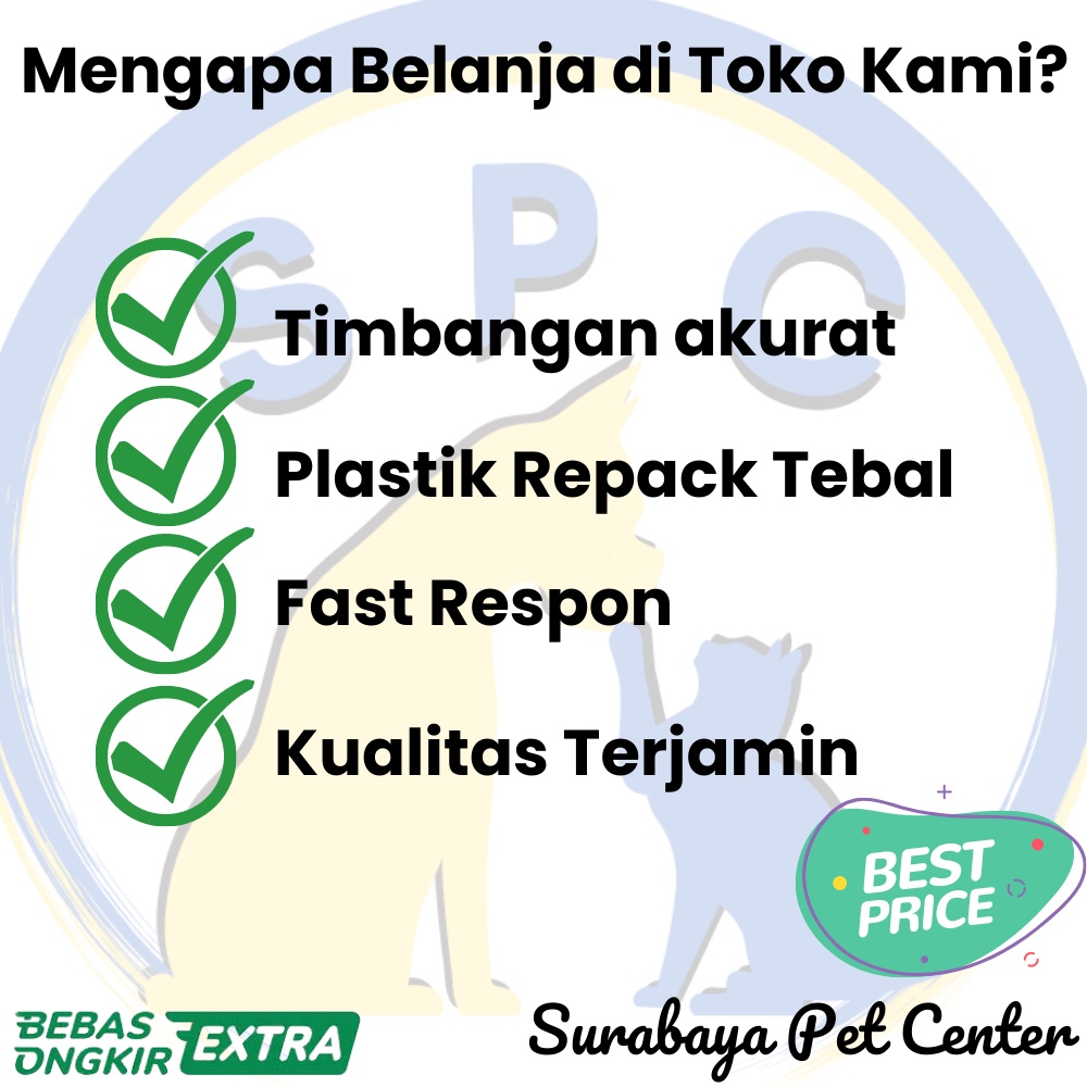 Makanan Kucing BOLT Cat Food Adult Repack Bolt Kitten Freshpack 1 Kg Tuna Salmon