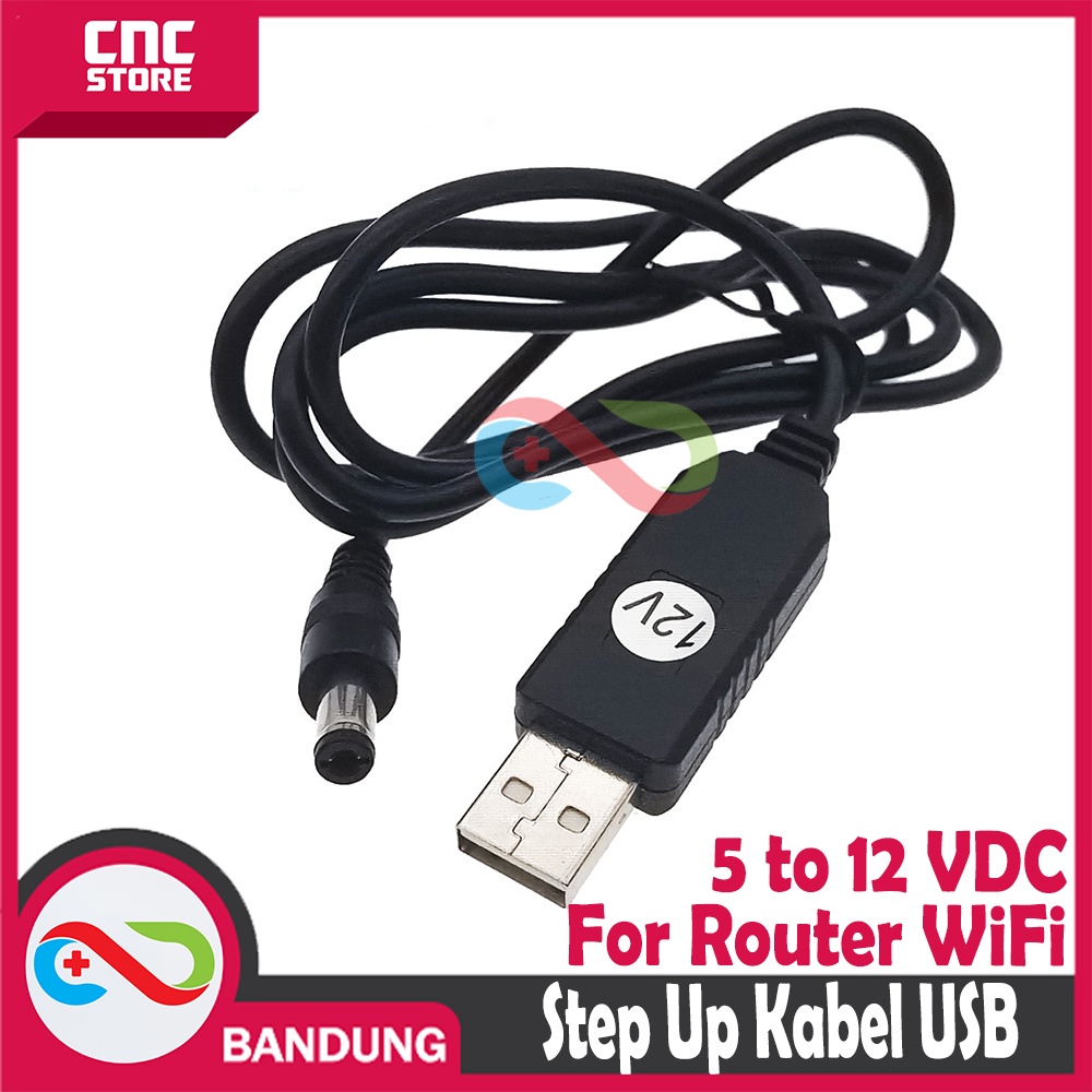 STEP UP KABEL USB 5V TO 12V JACK DC 5.5x2.1MM FOR ROUTER WiFi