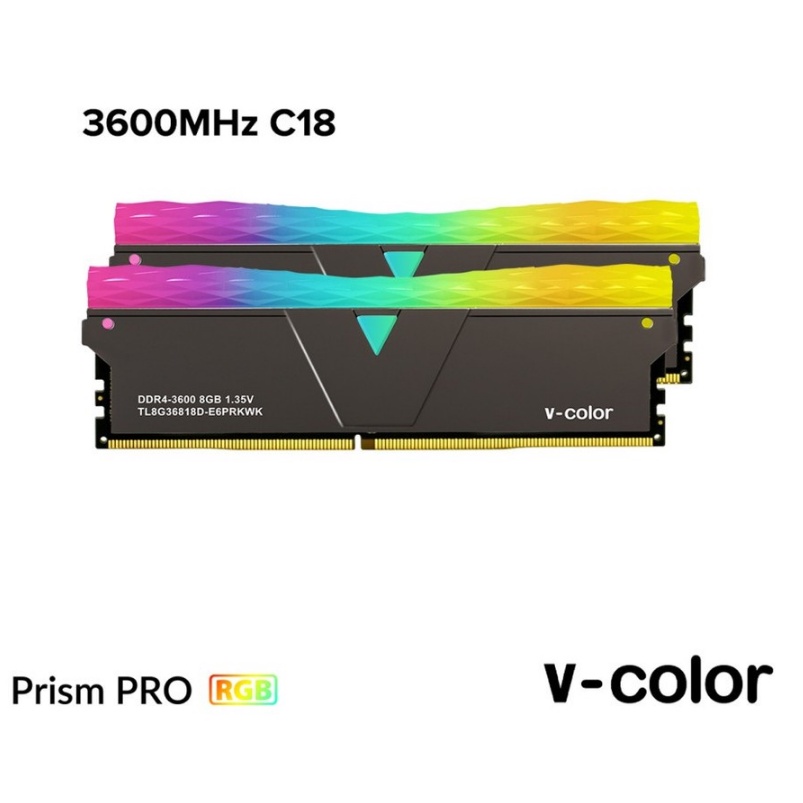 V-COLOR DDR4 PRISM PRO RGB 16GB (2x8GB) DDR4 3600Mhz