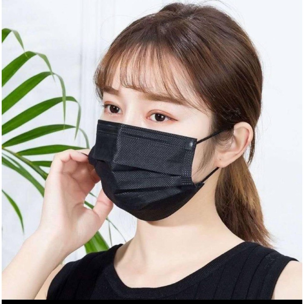 MASKER DISPOSABLE PROTECTIVE 3 PLY EARLOOP PER BOX ISI 50 PCS PREMIUM DAN MURAH