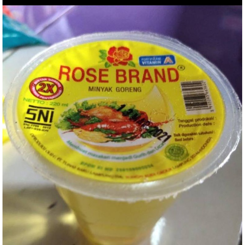 MINYAK GORENG ROSE BRAND GELAS.SEDUS 48 PCS.SAMEDAY/INSTANT