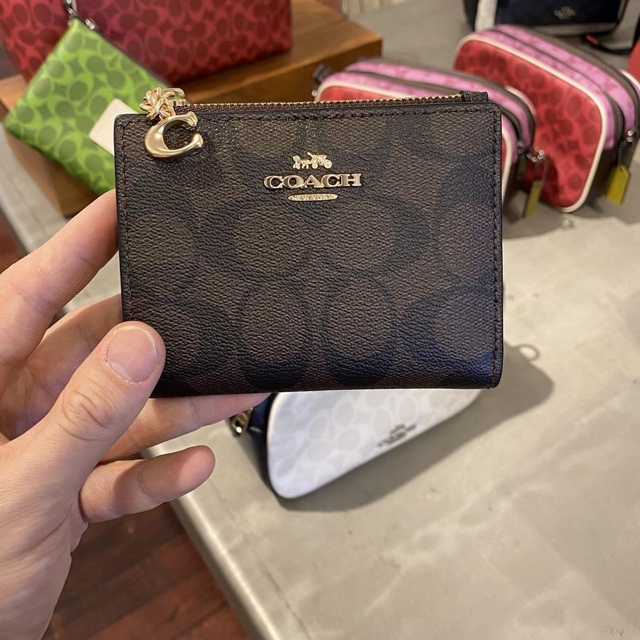 Terbaru.. Coach Dompet Lipat coach women's two-fold short wallet coach wallet wanita coach Tas Wanit