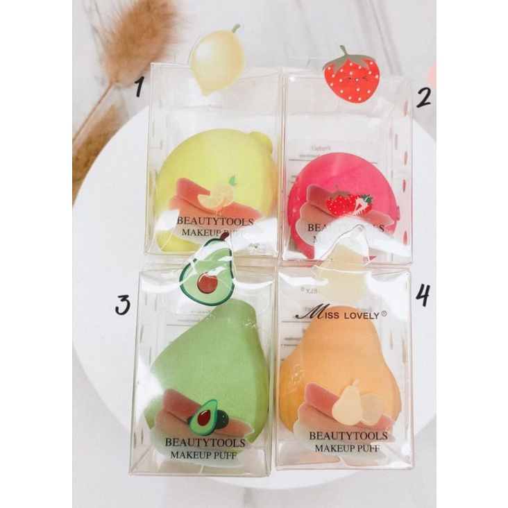 [Per Pc] Sponge Blender Make Up Bentuk Buah