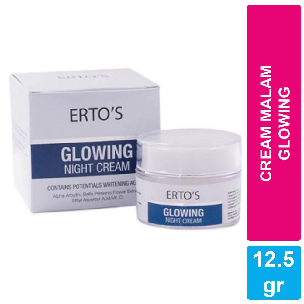 [ORI] Cream Glowing Series Night Pemutih Wajah dan Melembabkan Wajah Selama 24 Jam l Ori BPOM