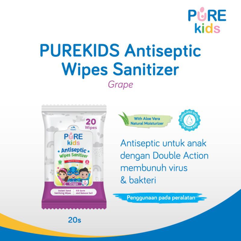 Pure BB Premium Care Antiseptic Wipes Sanitizer Isi 20 pcs