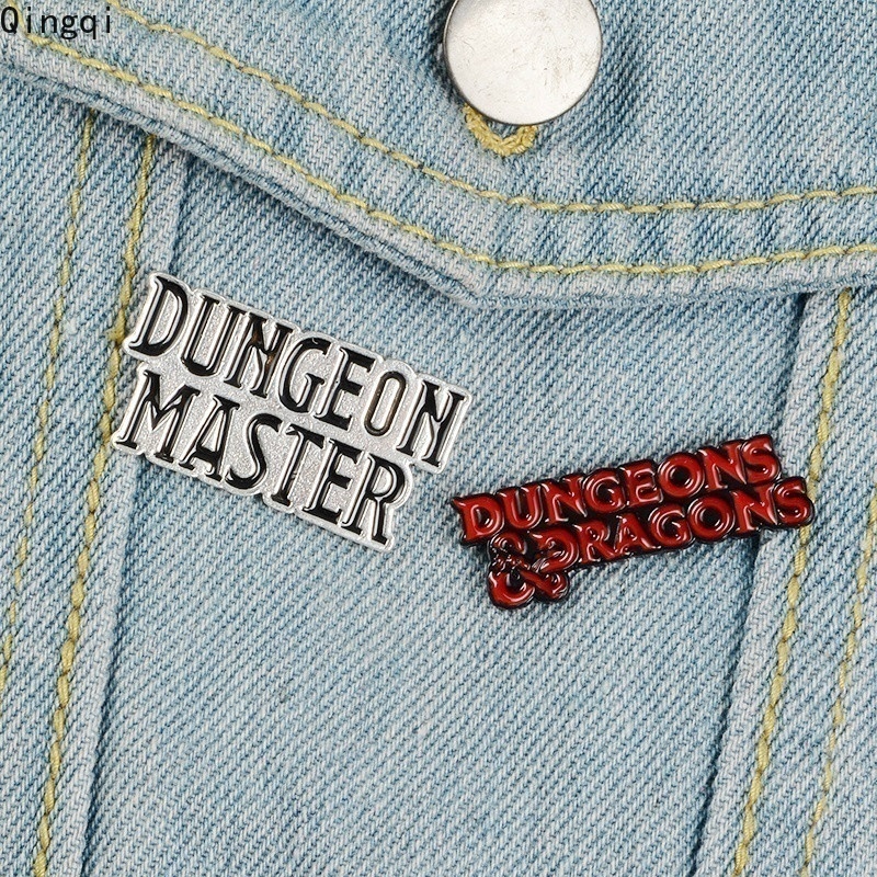 D20pcsset Bros Pin Enamel Bentuk Dadu Dungeons Dragons Untuk Aksesoris Pakaian