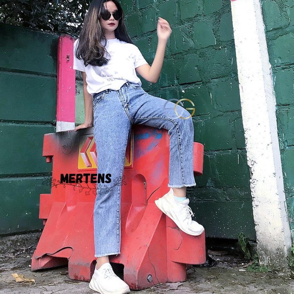 Model Baru.. Celana Boyfriend Jeans Snow / Celana Boyfriend Jeans cewek / Celana Panjang Jeans Wanit