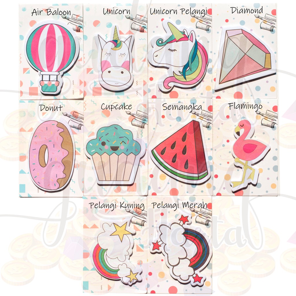 Sticky Notes Unicorn Lucu Memo Unik GH 301010