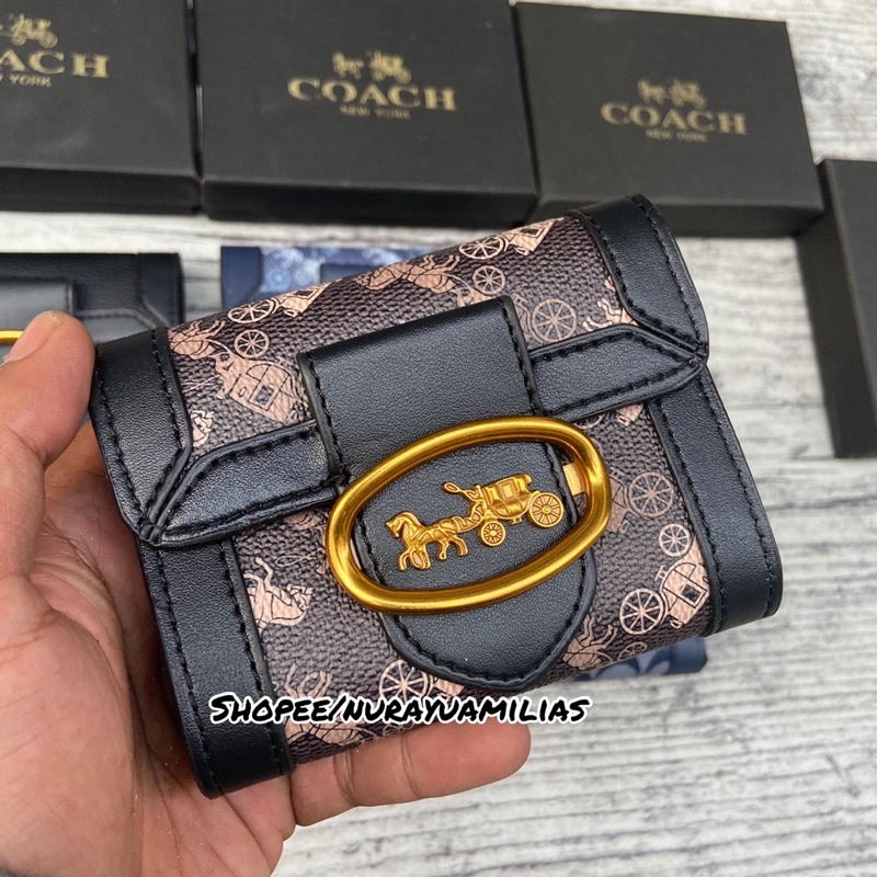 Dompet coach import dompet wanita branded dompet kartu coach dompet koin dompet lipat wanita