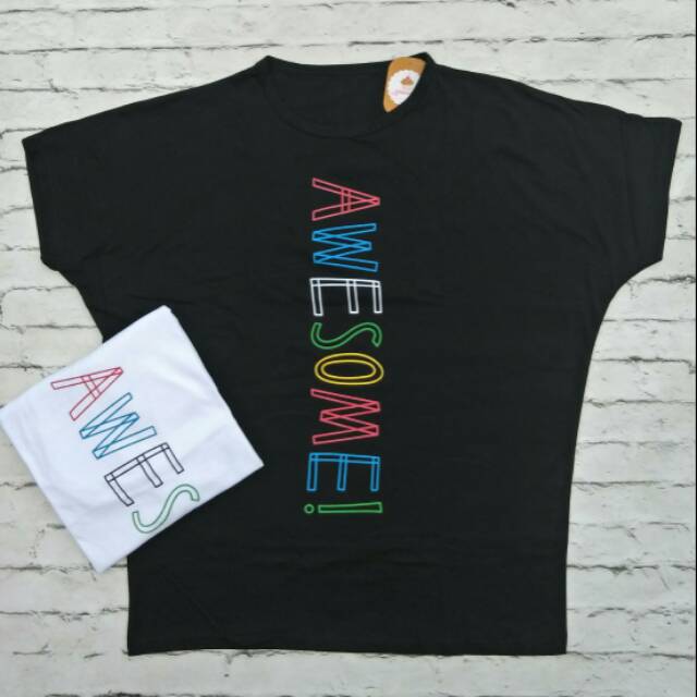 Kaos motif Awesome Batwing Jumbo