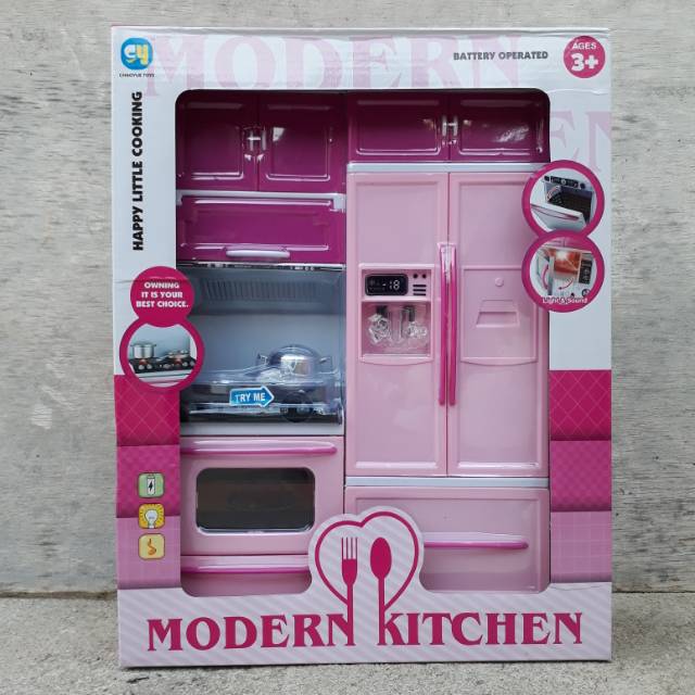 MAINAN MODERN KITCHEN SET - ANAK PEREMPUAN EDUKATIF - MASAK CEWEK