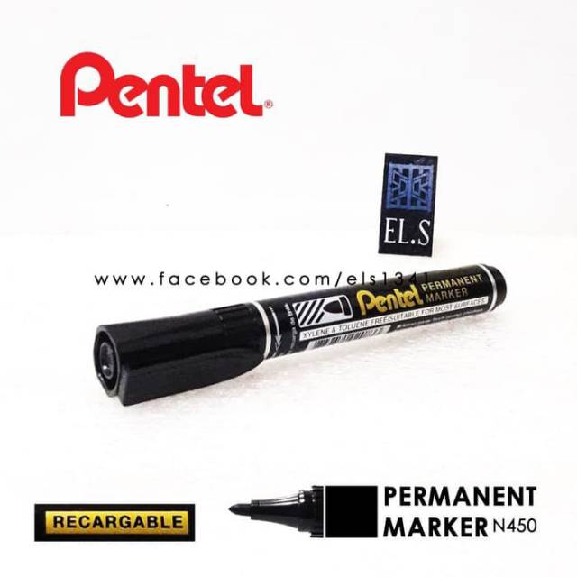 

PENTEL HITAM ORIGINAL JAPAN PERMANEN MAKER SPIDOL BLACK