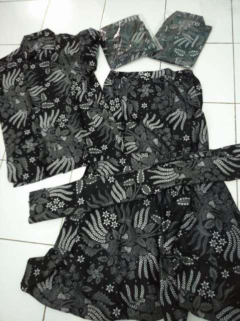 Set Couple Mini Blouse Silver Maura Couple Sania Ruffle Batik Couple Ori Ndoro Jowi Suryandhanu Dnt