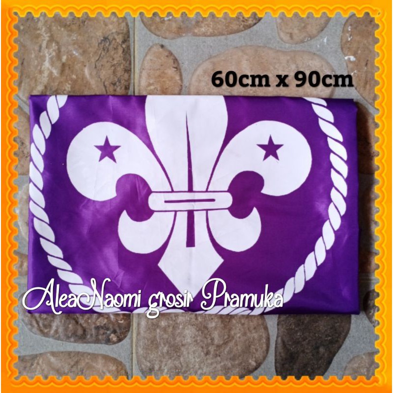 Bendera pramuka bendera WOSM pandu dunia KECIL