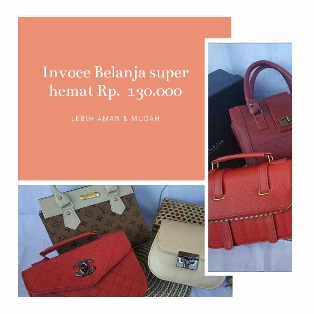 (Invoice) Belanja Super Hemat Tas Paketan / 1 paket (3Pc Tas)