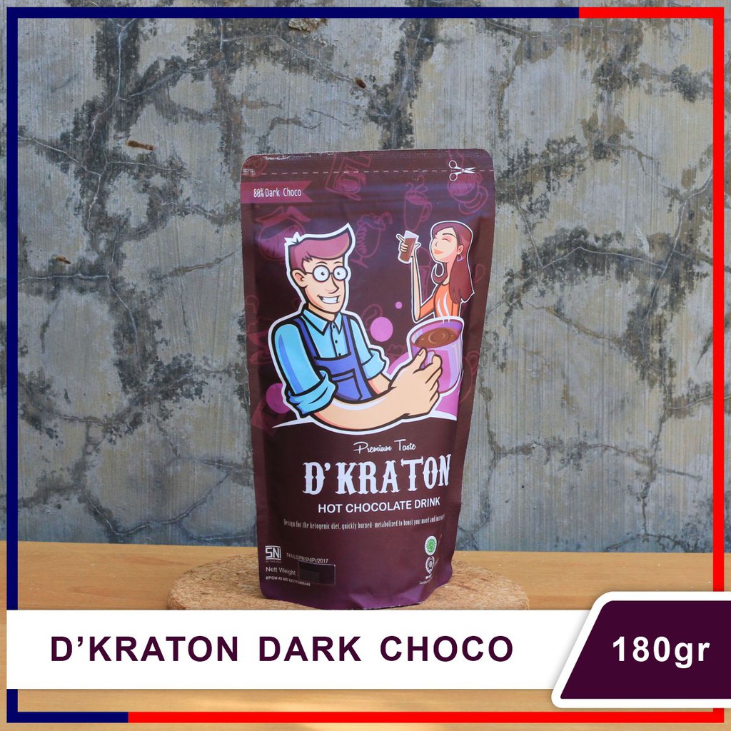

Bubuk Minuman Cokelat Dark Choco Powder Drink 180 gram Dkraton