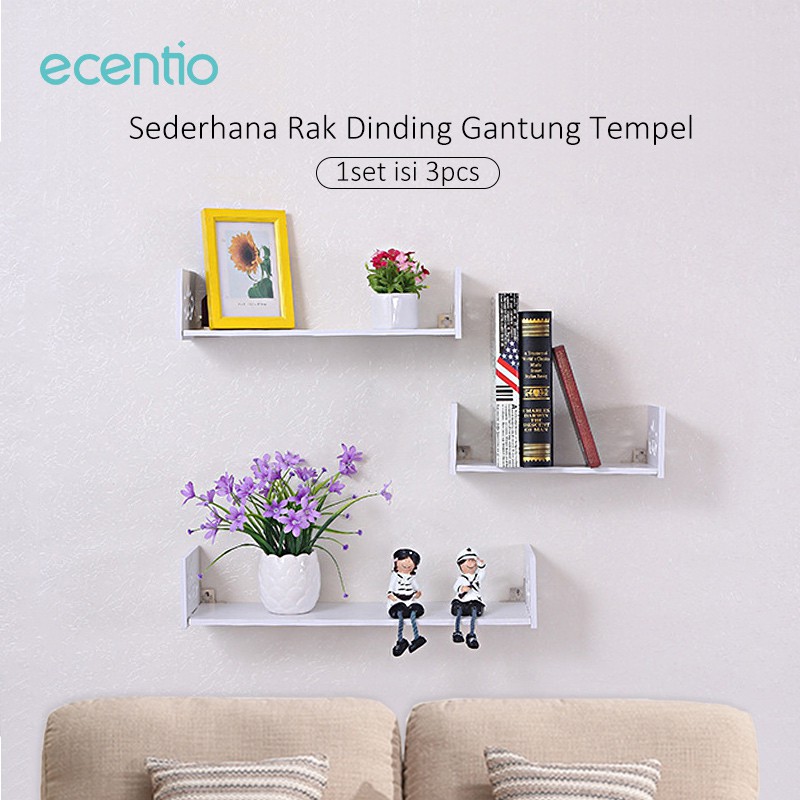

Ecentio Rak Dinding 3set / Rak Gantung U/Rak dapur/Rak mainan lilin piala pernak-pernik