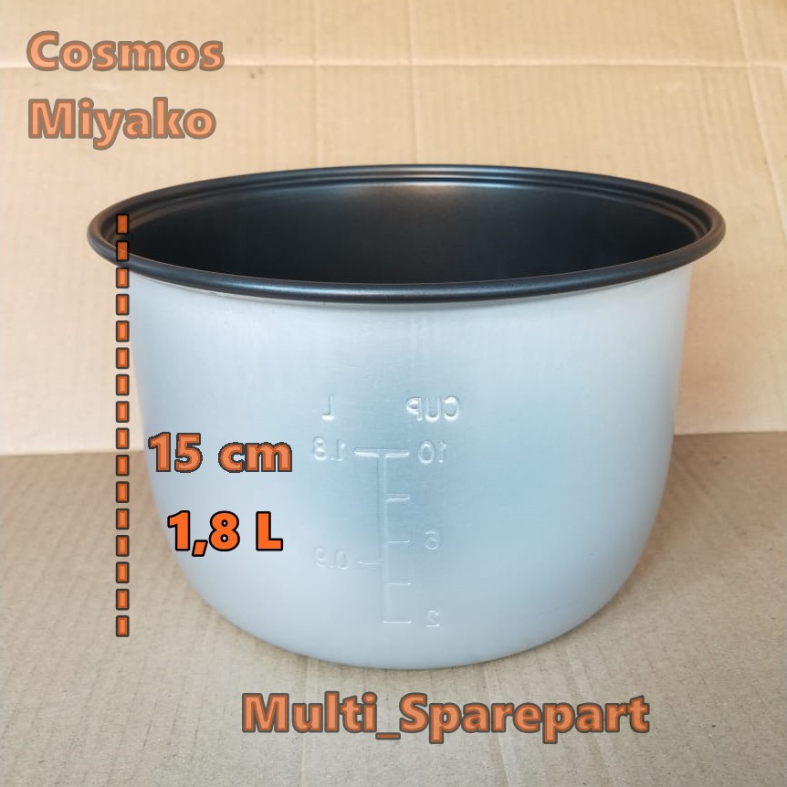 Panci Rice Cooker 1,8 Liter Miyako