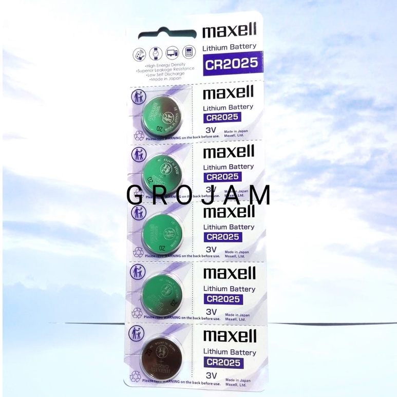 ORIGINAL Baterai Lithium Maxell 3V CR2032 Maxell 2032 Maxell CR2025 Maxell2025Maxell  CR2016 Maxell 2016 Battery Batre CMOS