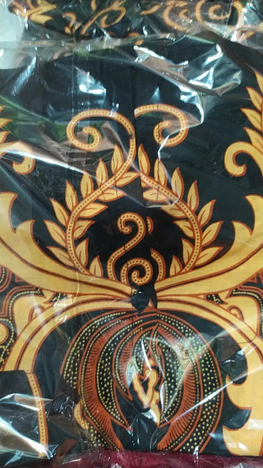 Baju Batik Coupel Ayah Dan Anak Motif Kujang Kuning,batik Anak ,seragam Batik,kemeja Batik Pria