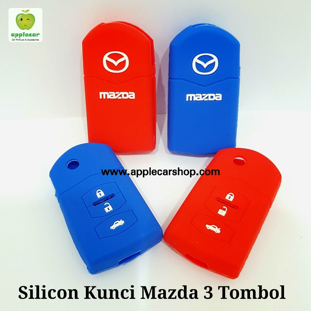 Cover kondom sarung silicon silikon remote  kunci mobil  mazda 3 tombol buka samping