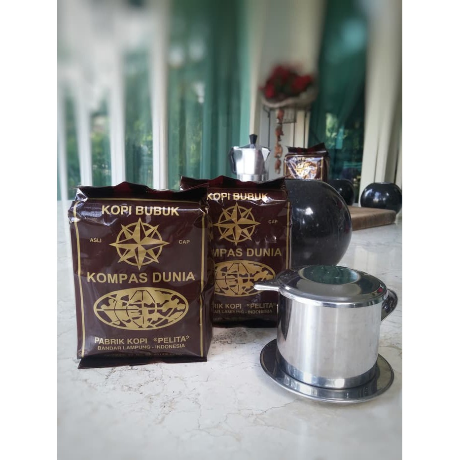 

Kopi Bubuk Lampung Robusta cap Kompas Dunia 250gram