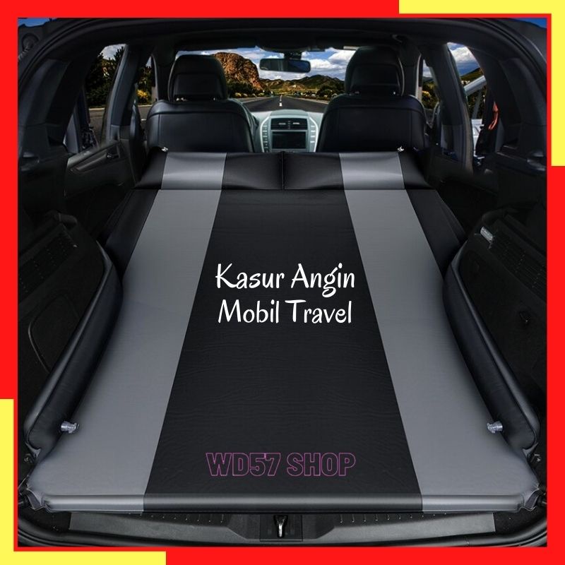 Kasur Matras Lipat Mobil Travel Tiup Angin Tempat Tidur Bed Karakter Nyaman Empuk Santai Jok Belakan