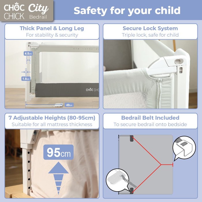 Choc Chick CITY Bedrail (Multi Purpose Bedrail)