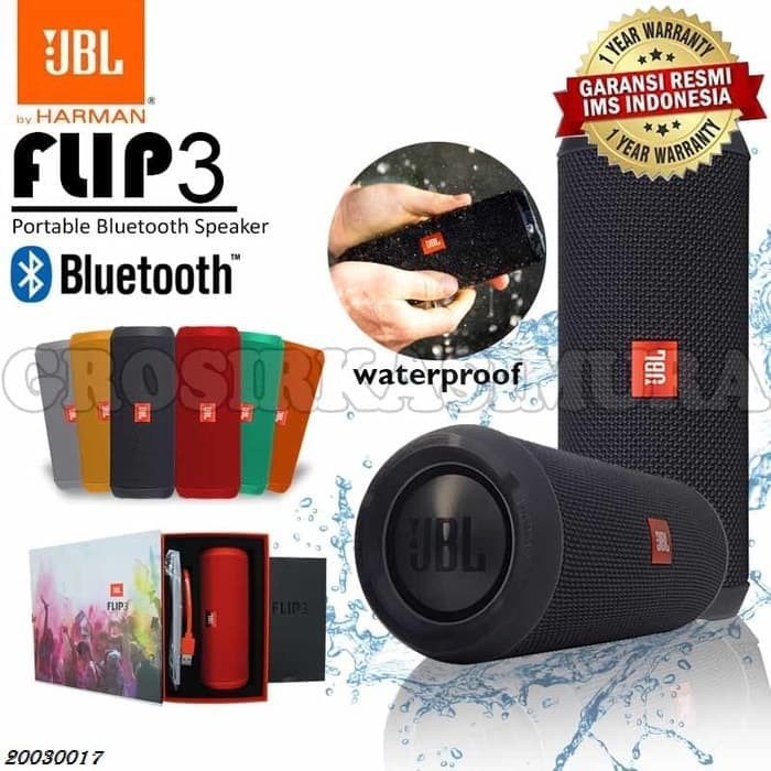 JBL Flip 3 Splashproof Portable Wireless Bluetooth Speaker Original
