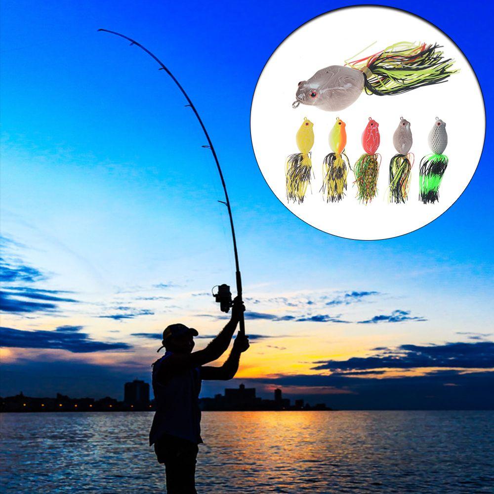 Suyo Umpan Pancing Soft bait Bentuk Katak Imitasi Ukuran 14g 5cm