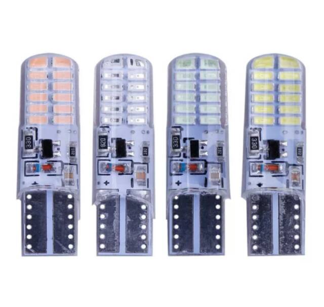 Lampu LED Senja Kota T10 Flash Strobo DC12v 24 LED Jelly Blitz Dua Mode-3