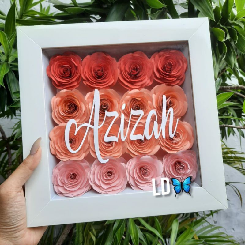 bingkai foto 3d/bingjai foto bunga/bingkai foto custom/frame 3d/frame custom/frame bunga/seserahan