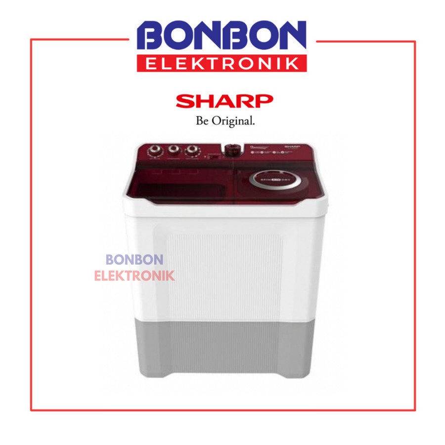 Sharp Mesin Cuci 2 Tabung 12KG ES-T1290WA-BL/PK / EST 1290 WA