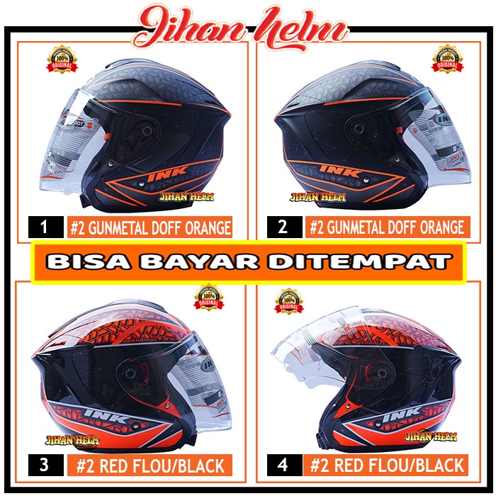 Jual Helm Ink Helm Ink Helm Ink Dynamic Gunmetal Doft Orange