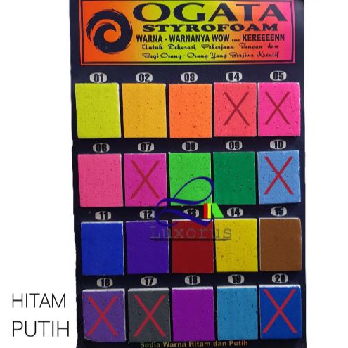 

Styrofoam Ogata Busa Foam Warna 40 x 60 cm