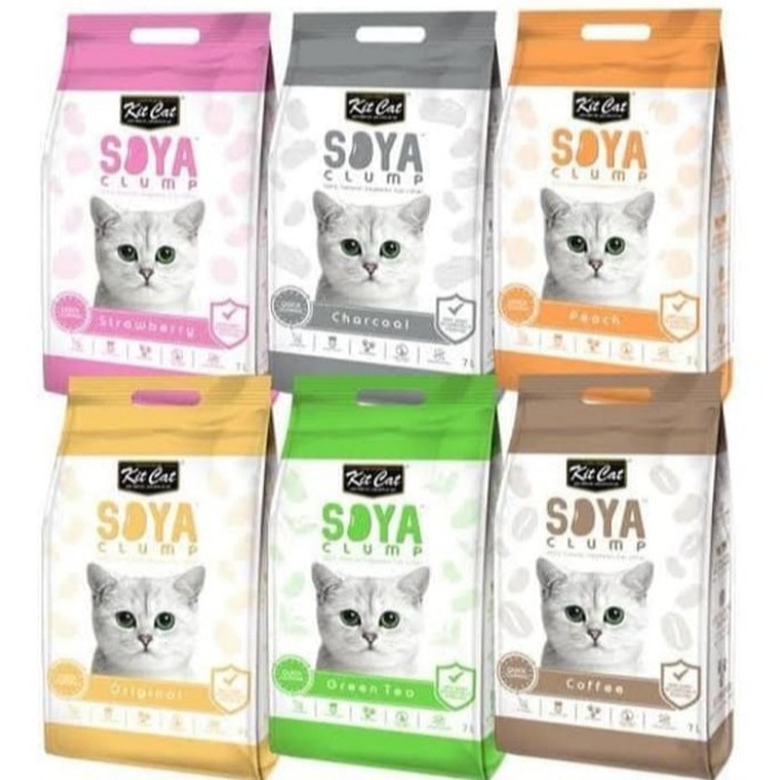 pasir soya clump 7ltr allvarian  pasir kucing soya tofu