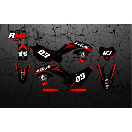 DECAL KLX 230 FULLBODY (002) DEKAL STIKER KLX 230 R S SM SE 2019 2020 2021 2022 2023 HITAM HIJAU, ME
