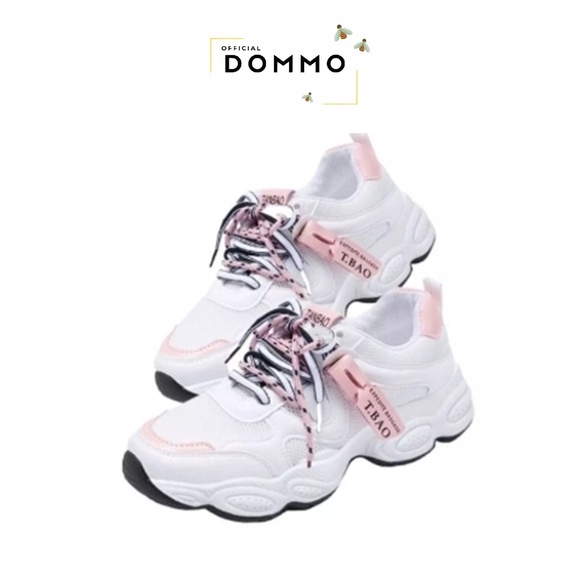 [LOKAL] DOMMO - D5073 SEPATU T-BAO - Sepatu Olahraga Wanita terbaru warna Putih Sepatu Cewek trendy