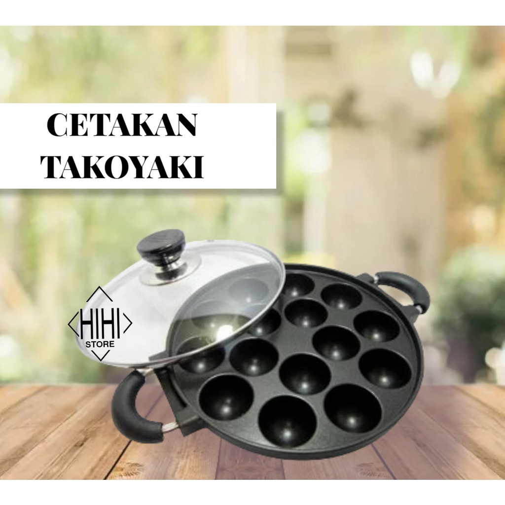 Cetakan takoyaki 19 Lubang  - Cetakan takoyaki 19 lubang Anti Lengket - Cetakan Kue - Cetakan 19H - Cetakan HC