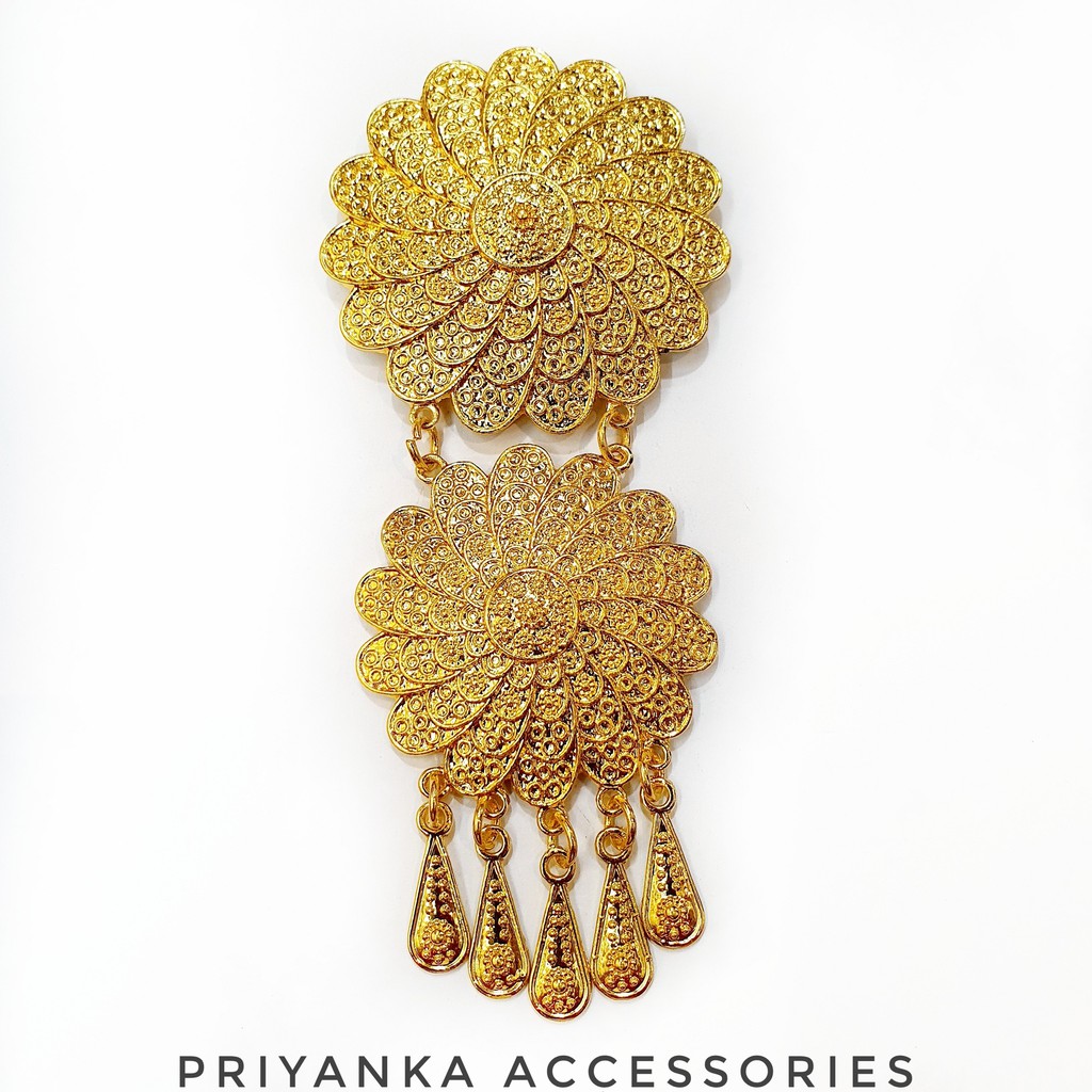 PREMIUM Bros Etnik Kebaya Kutubaru Susun Cantik/Aksesoris Wanita/Bros Tumpuk Tingkat Yogja Jawa Bali-3