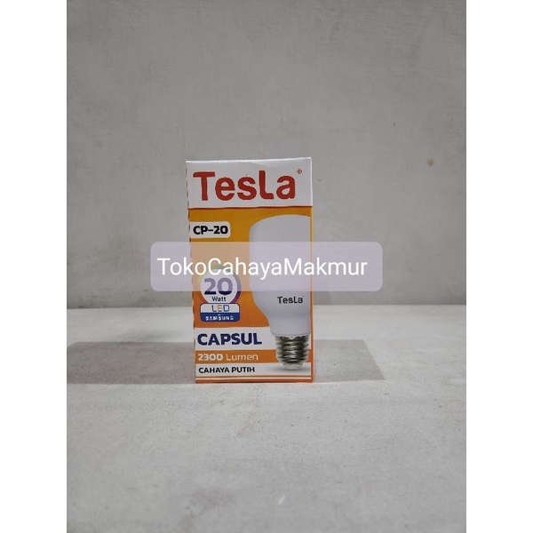 Lampu LED Bohlam Capsul 20w 20watt Tesla Cahaya Putih Hemat Energy